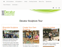 Tablet Screenshot of decatursculpturetour.com